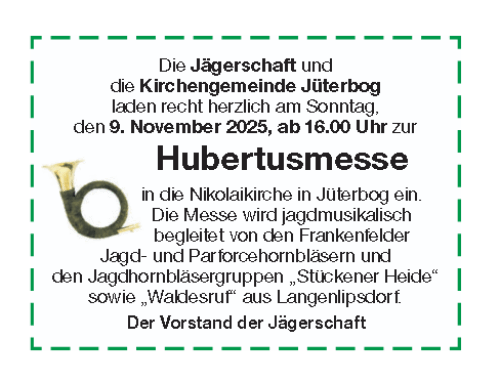 Hubertusmesse Jüterbog